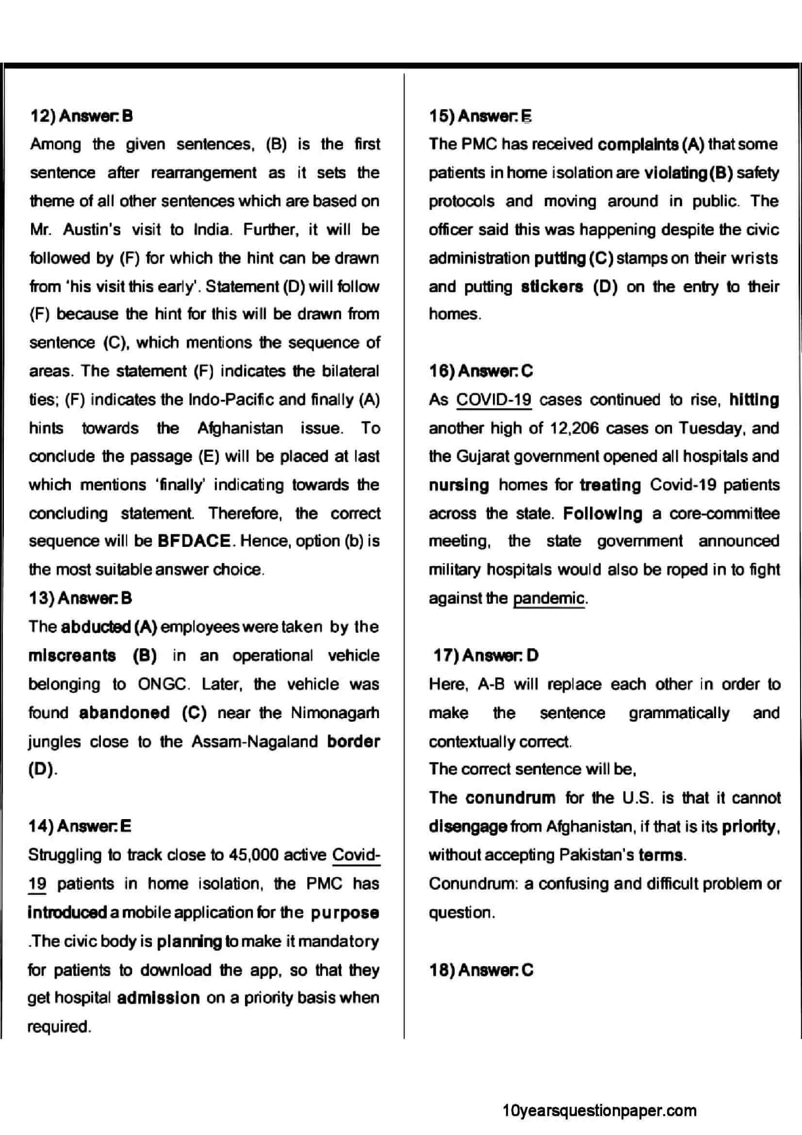 Sbi Po Prelims Question Paper With Solution 11524 Hot Sex Picture 8649