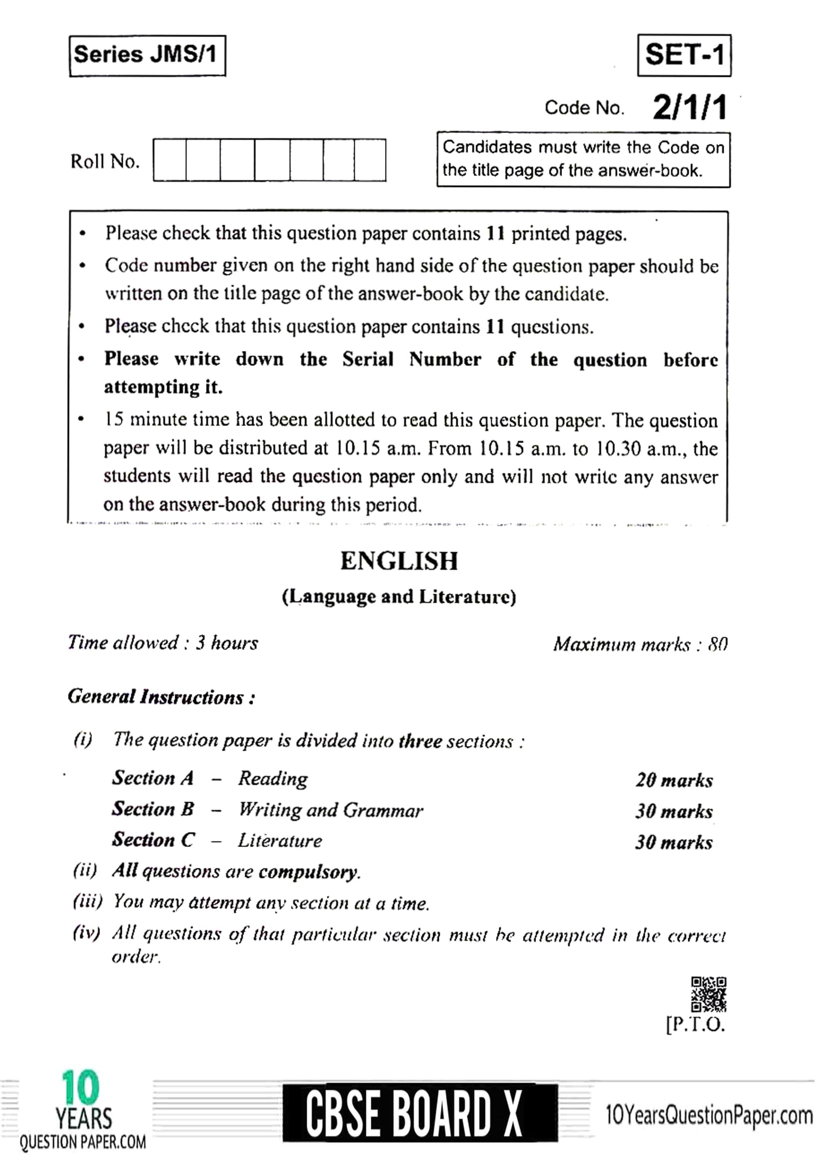 Cbse Class 10 Question Paper 2024 Image to u