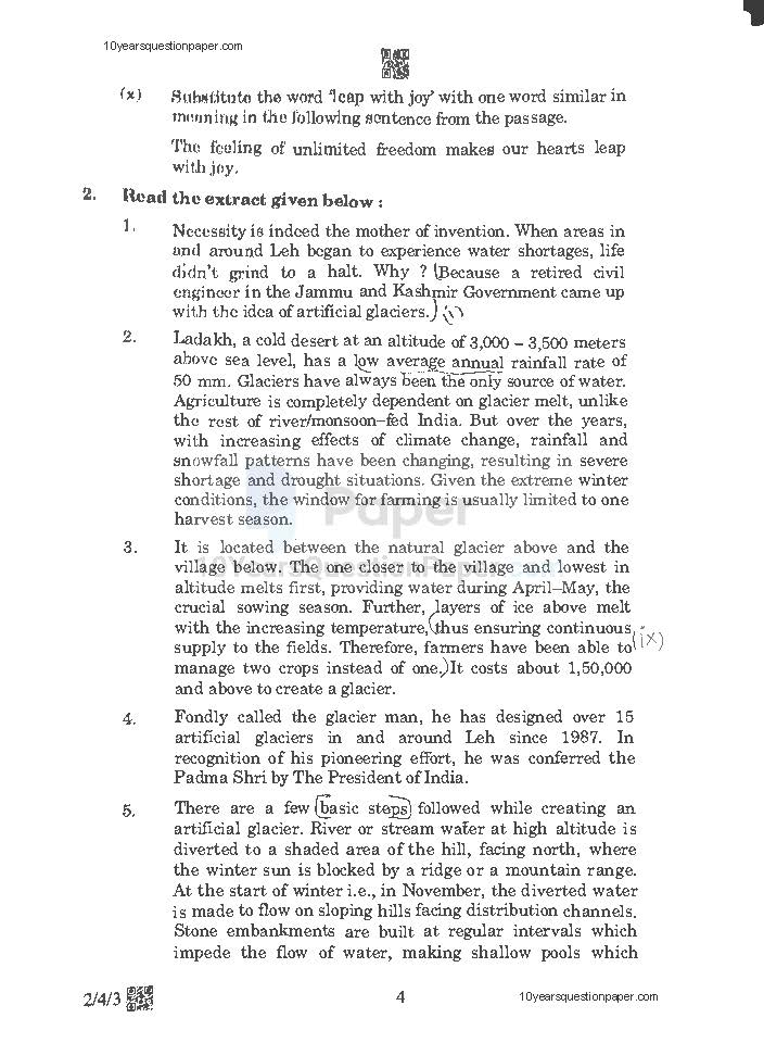 CBSE Class X 2023 English Question Paper CBSE Class 10 English 2023 Question Paper page-04
