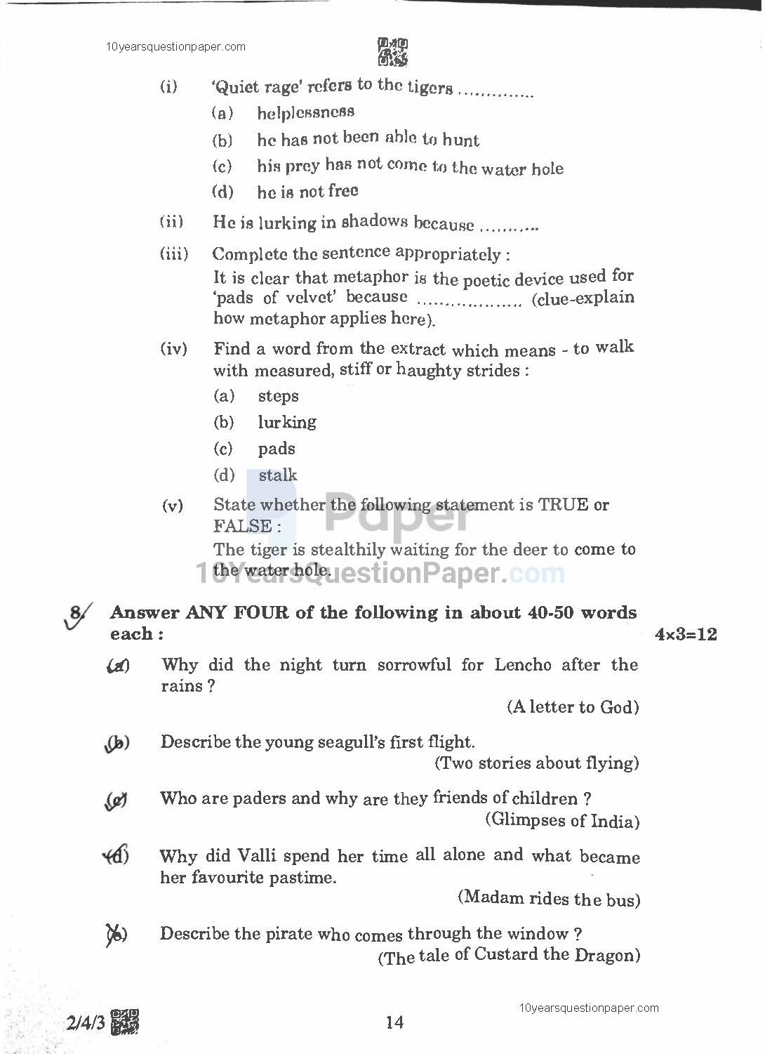 CBSE Class X 2023 English Question Paper CBSE Class 10 English 2023 Question Paper page-14