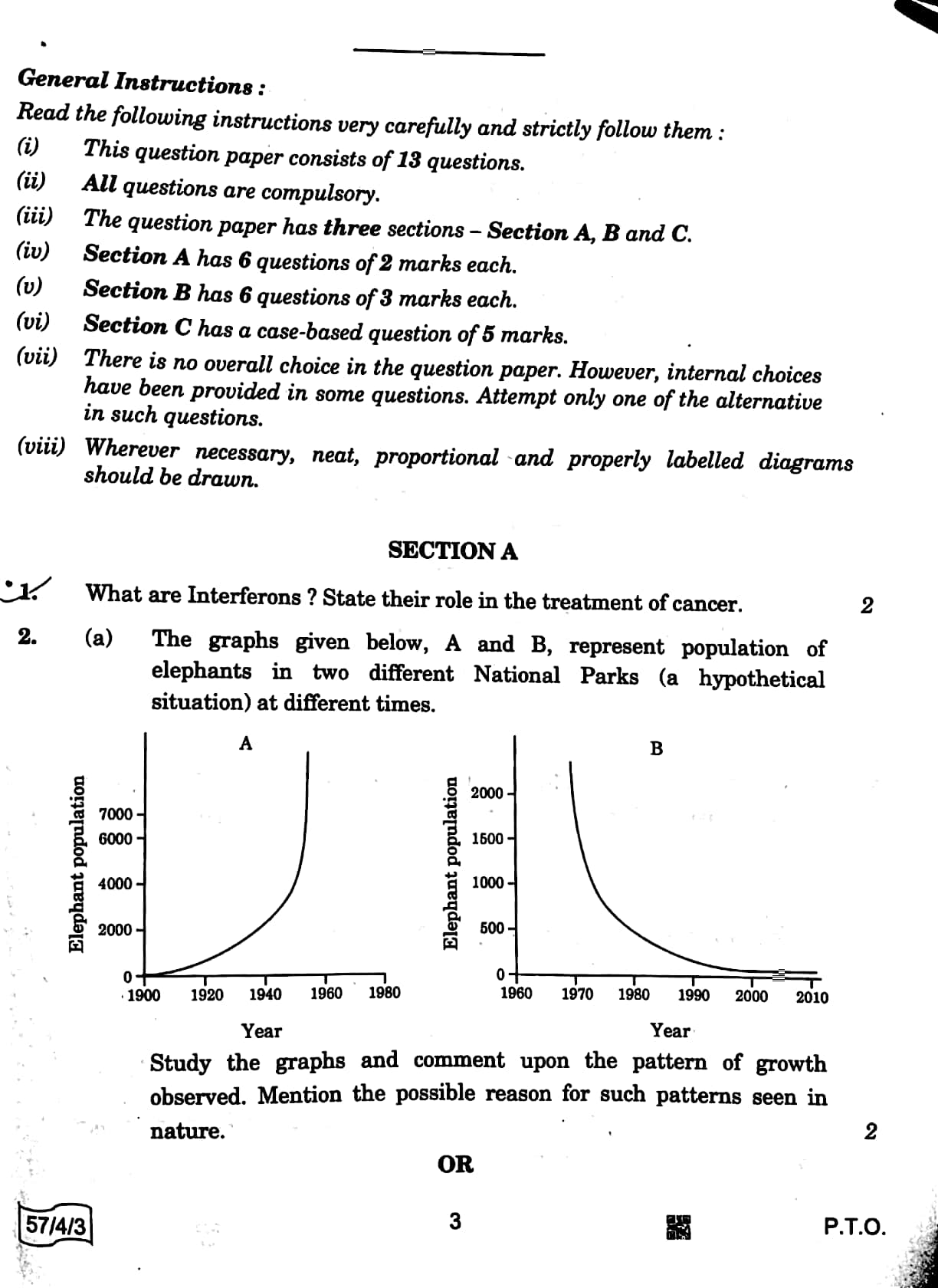 CBSE Board Class 12 Biology 2021-22 Paper page-02