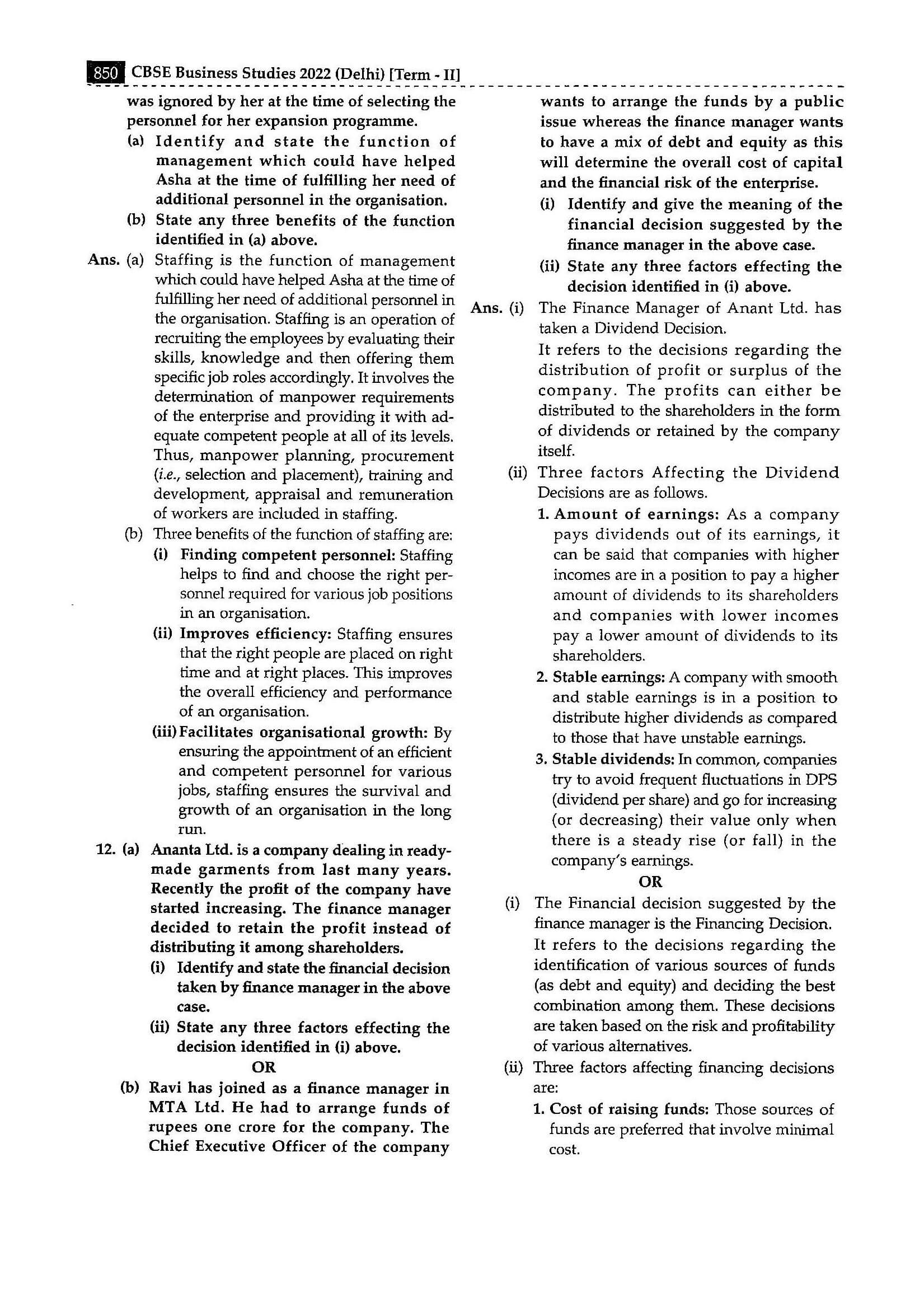 business studies class 12 mp board paper 2022 english medium