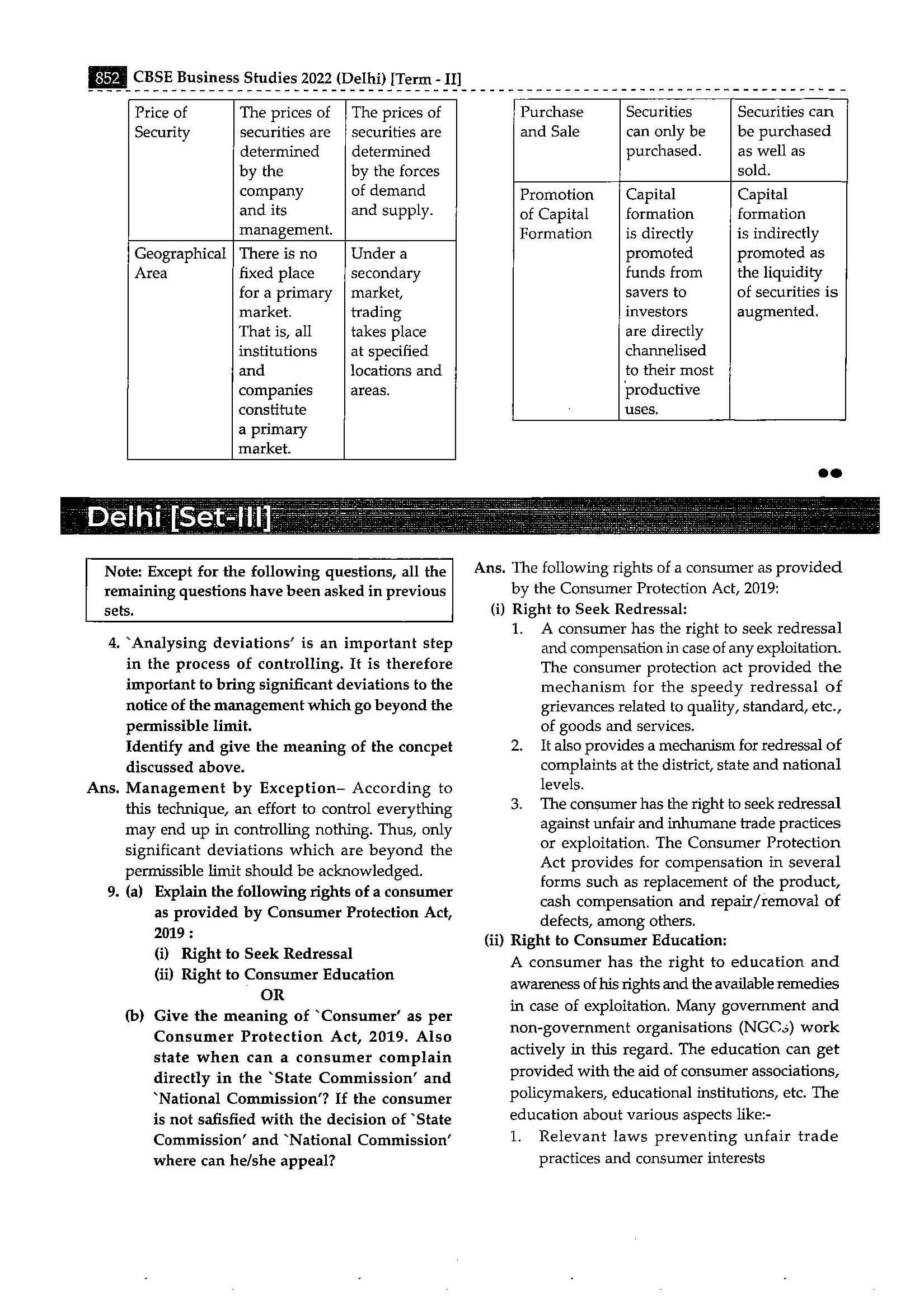 CBSE Class 12 Business Studies Question Paper 2022 - Solved Download PDF