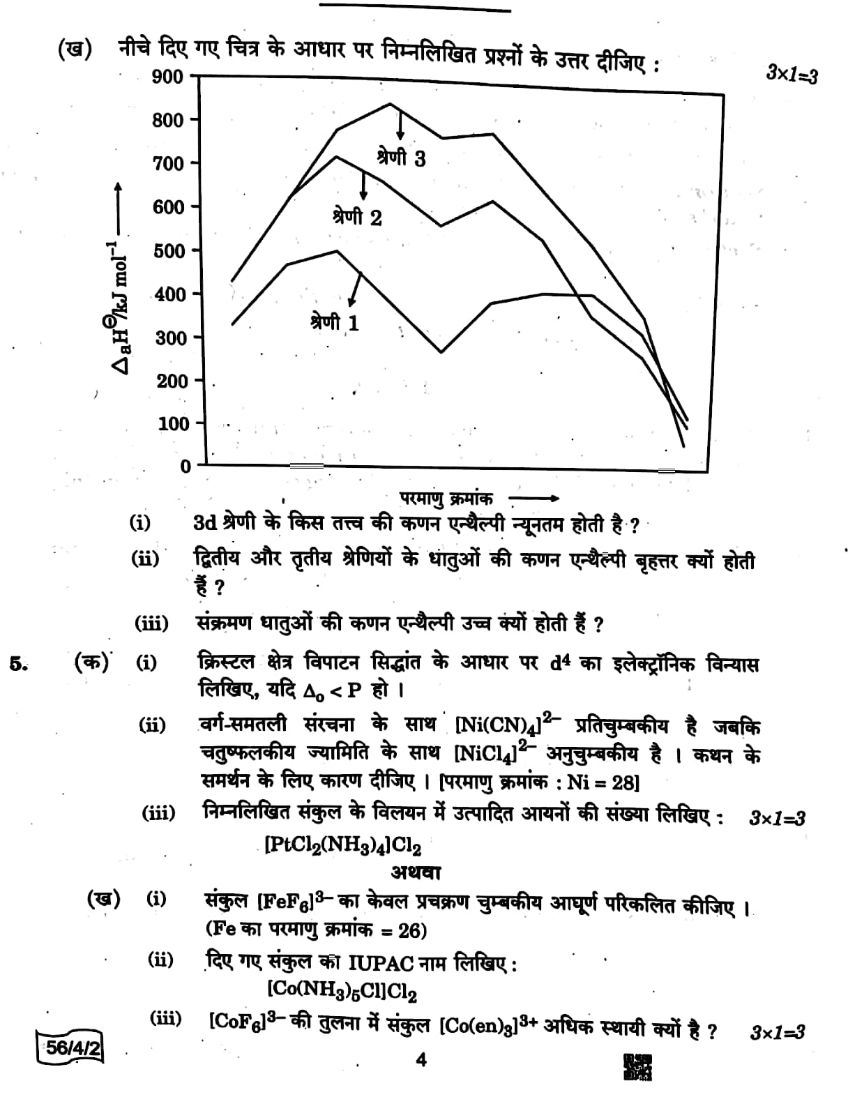 CBSE Board Class 12 Chemistry 2021-22 Paper page-04