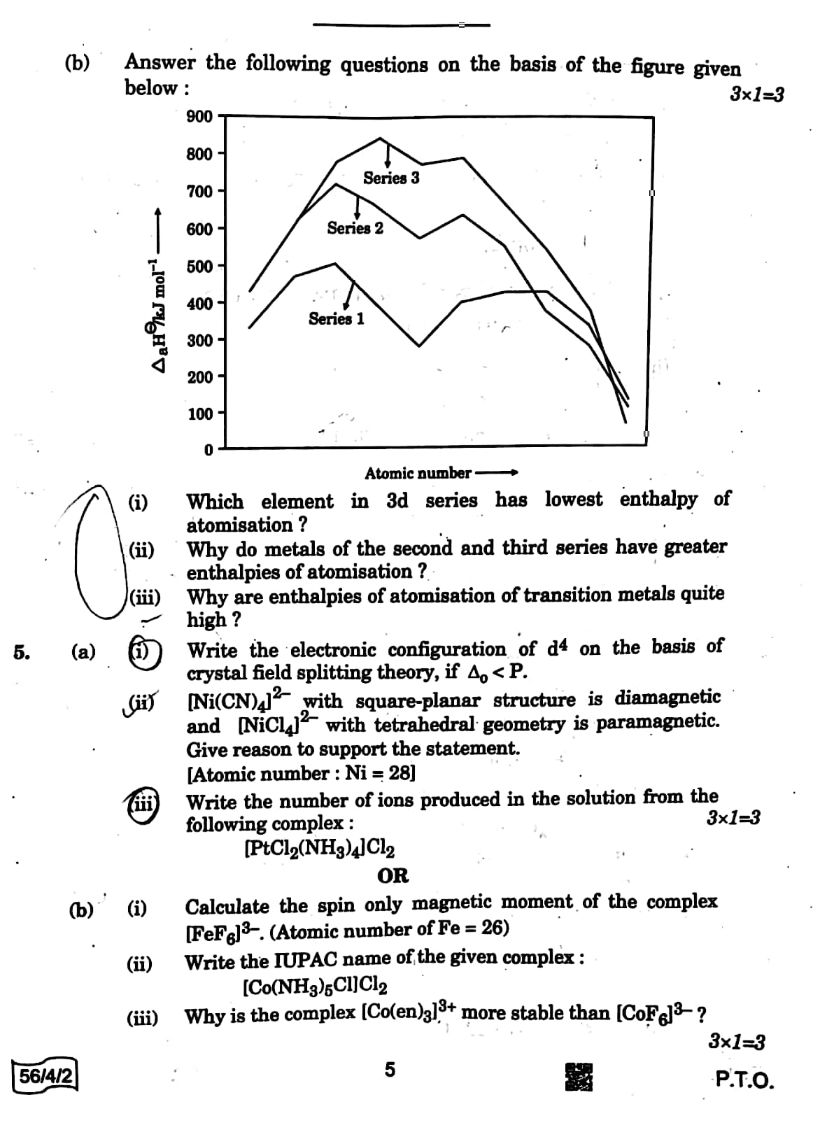 CBSE Board Class 12 Chemistry 2021-22 Paper page-05