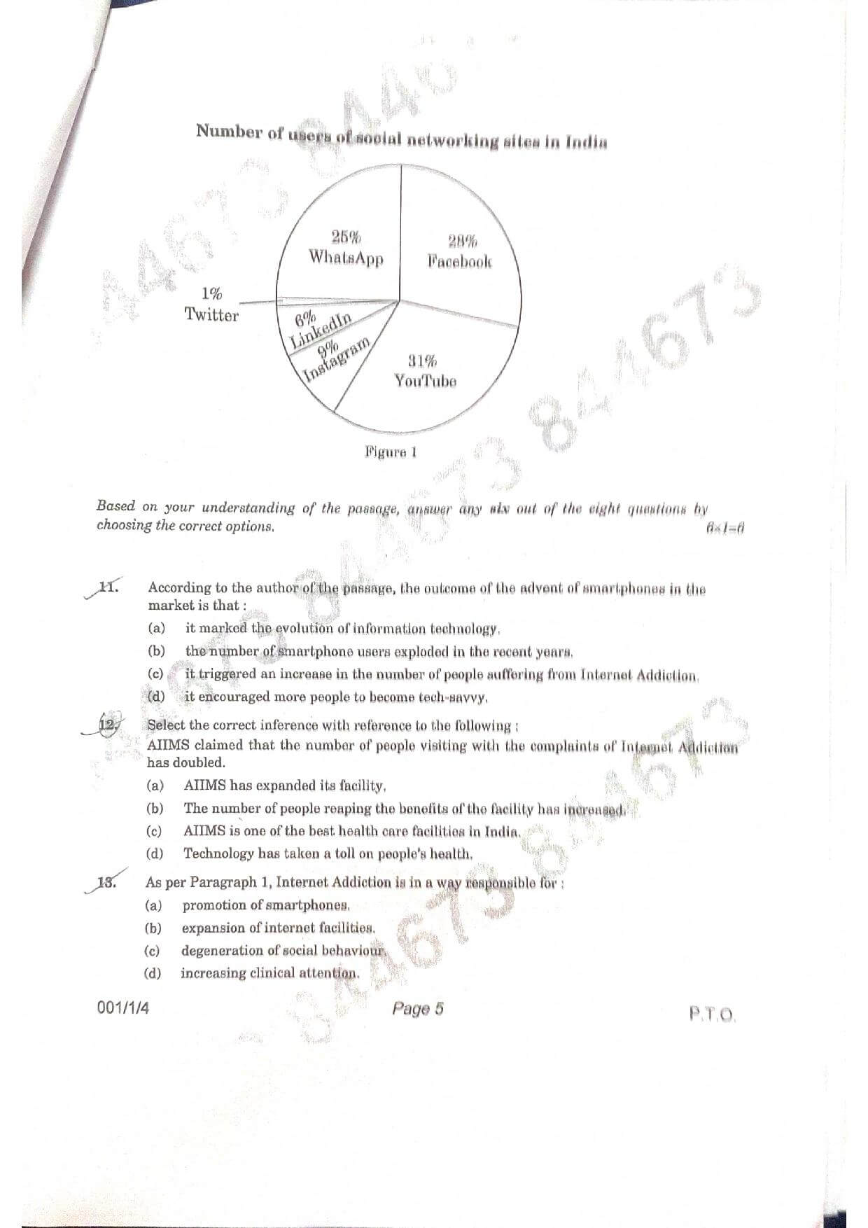 CBSE Class 12 English 2021 Question Paper 05