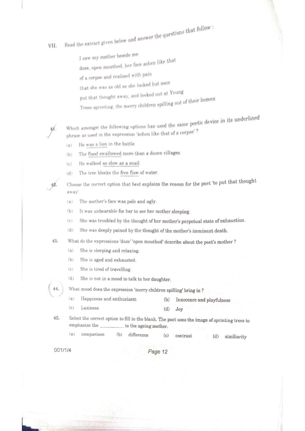 CBSE Class 12 English 2021 Question Paper 12