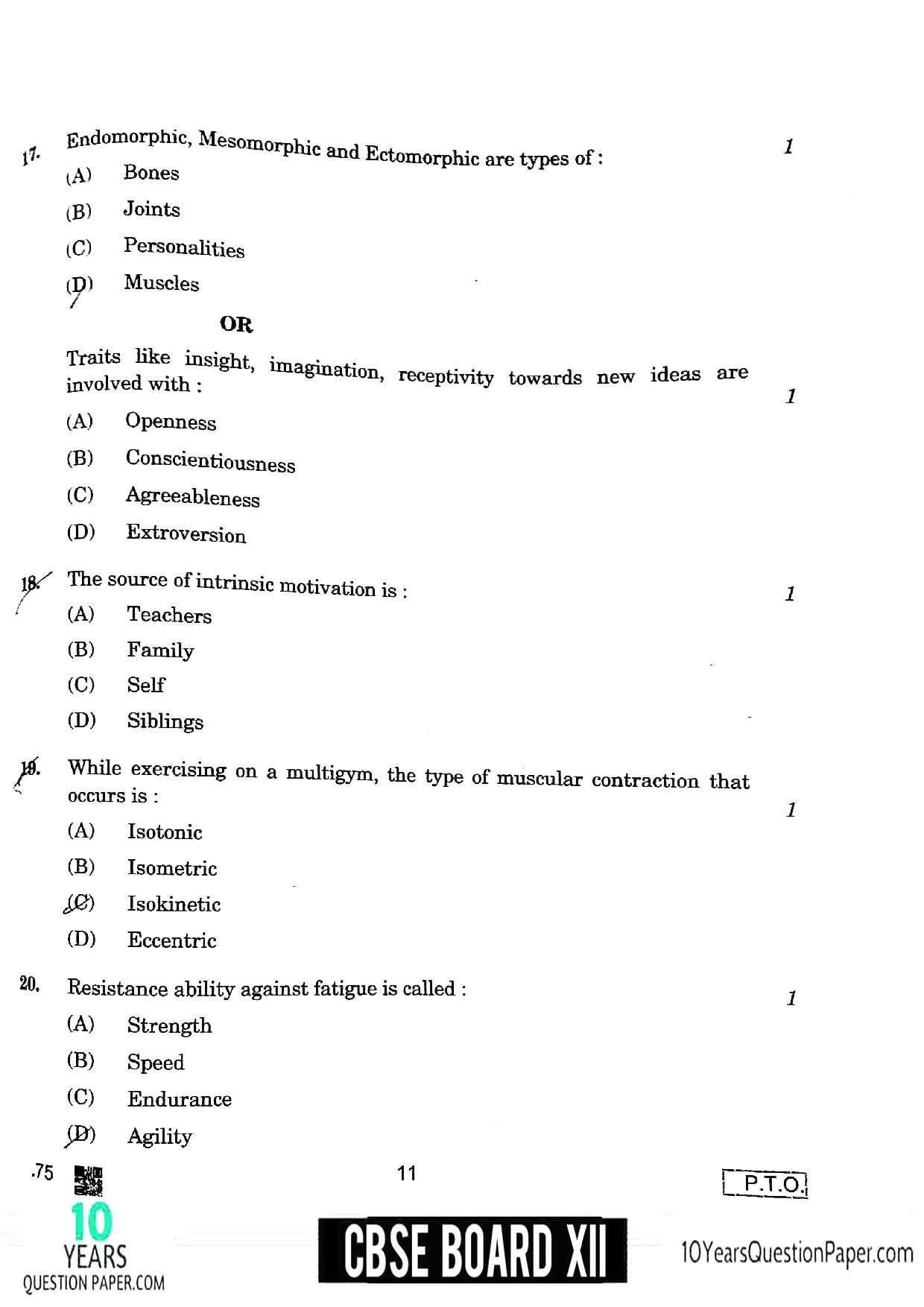 CBSE Class 12 Maths 2020 Question Paper 13