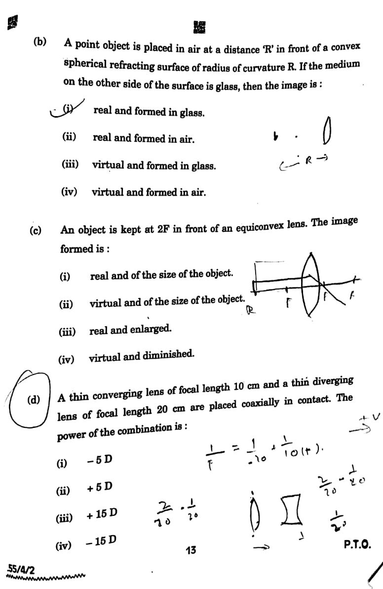 CBSE Class 12 Physics Term-2 Paper 2021-22