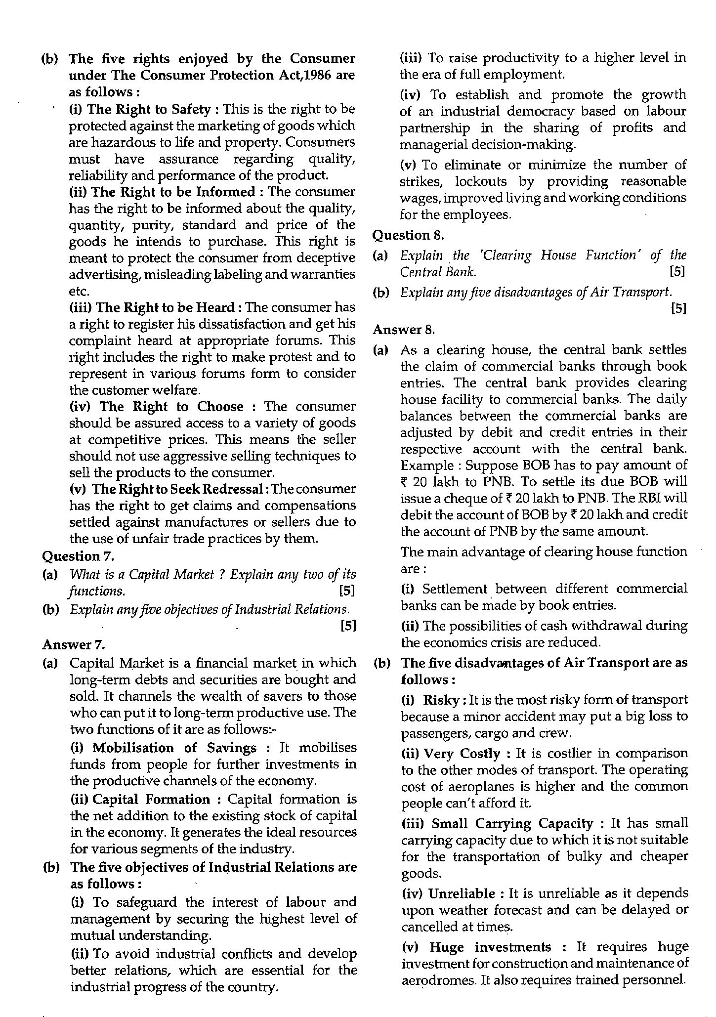 ICSE Class X 2019 Commercial Studies Question Paper ICSE Class 10 Commercial Studies 2019 Question Paper