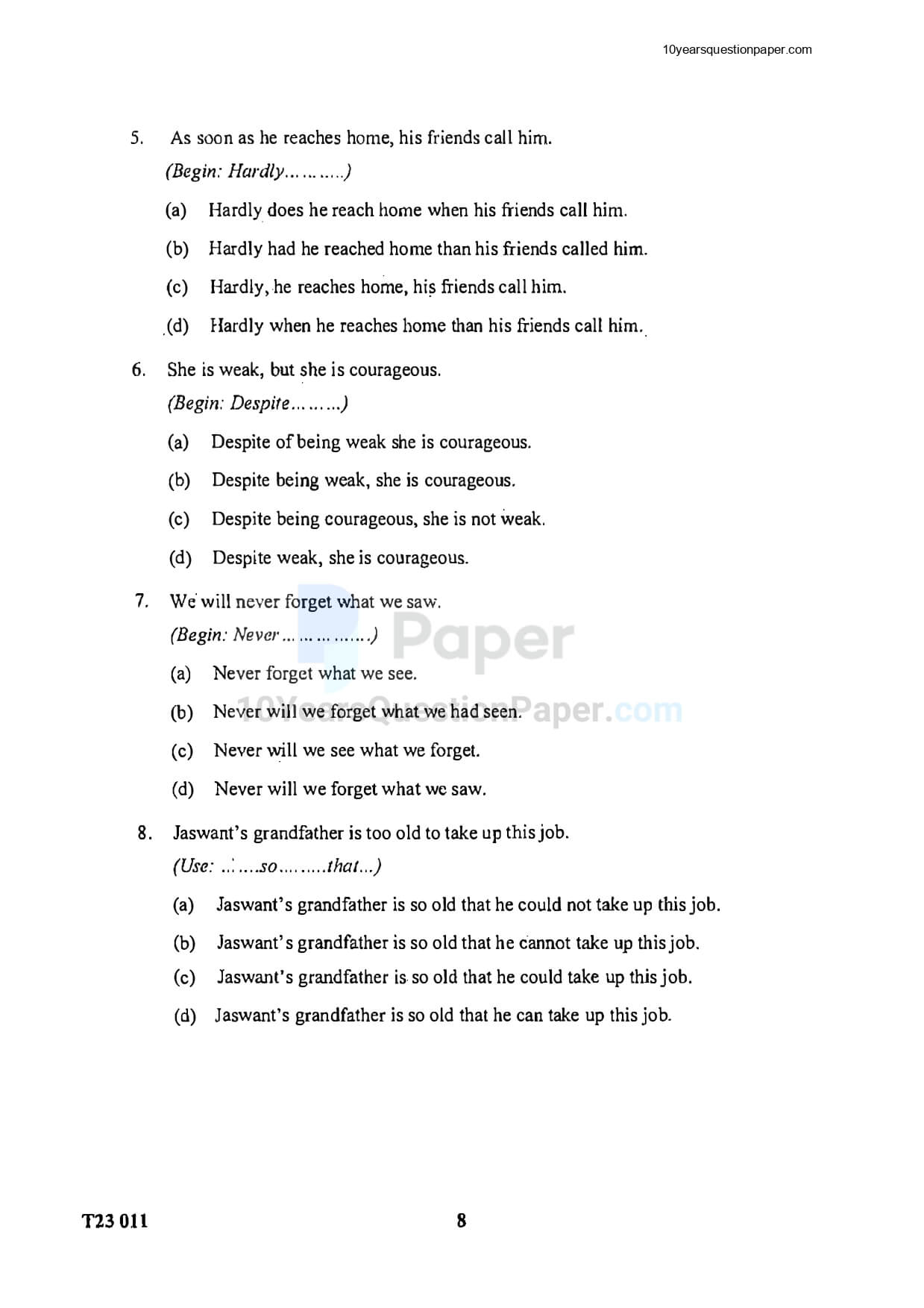 Icse Class 10 English Language Question Paper 2023 Icse Class 10 English Language Question Paper 2023