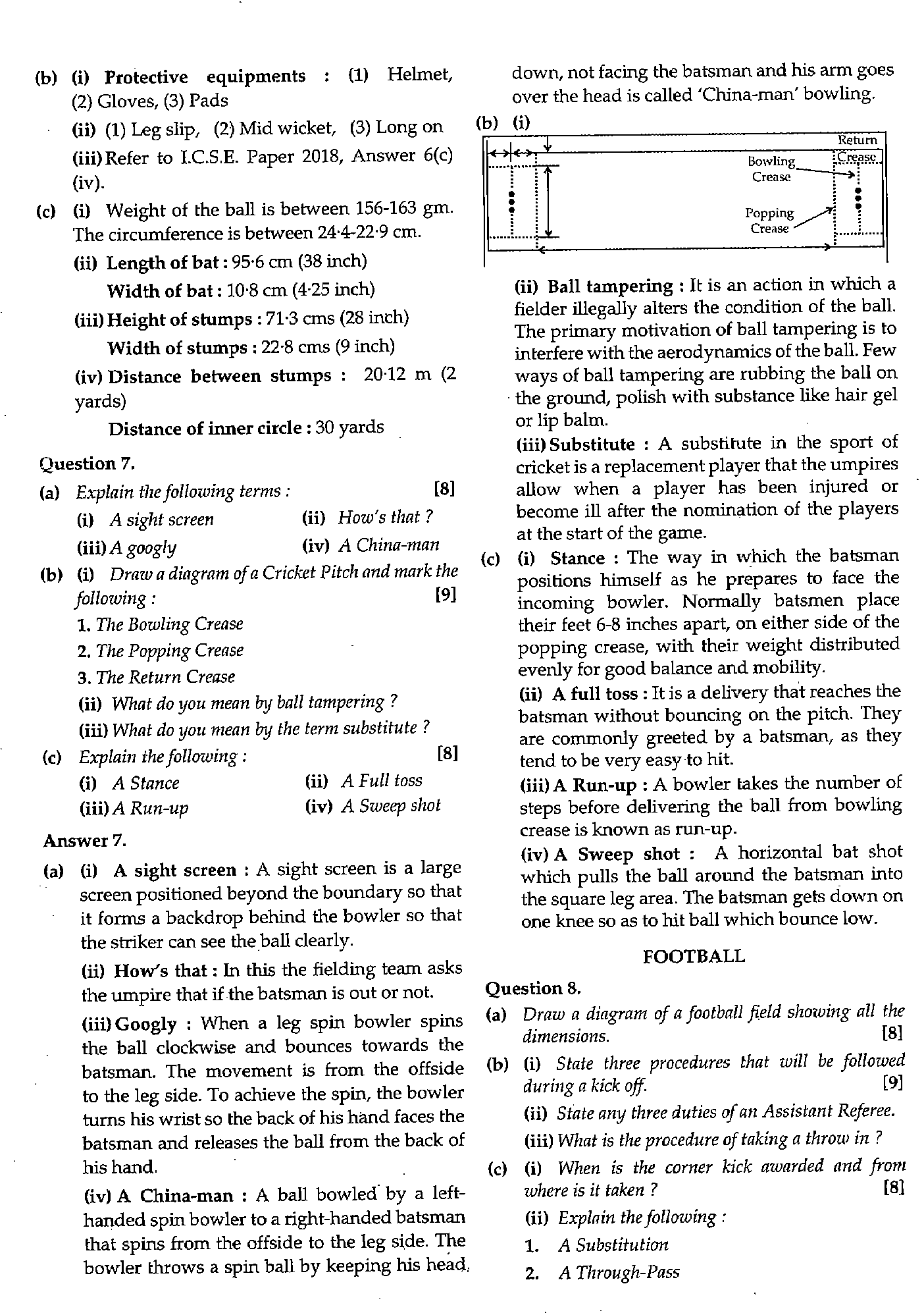 ICSE Class X 2016 Physical Education Question Paper ICSE Class 10 Physical Education 2016 Question Paper