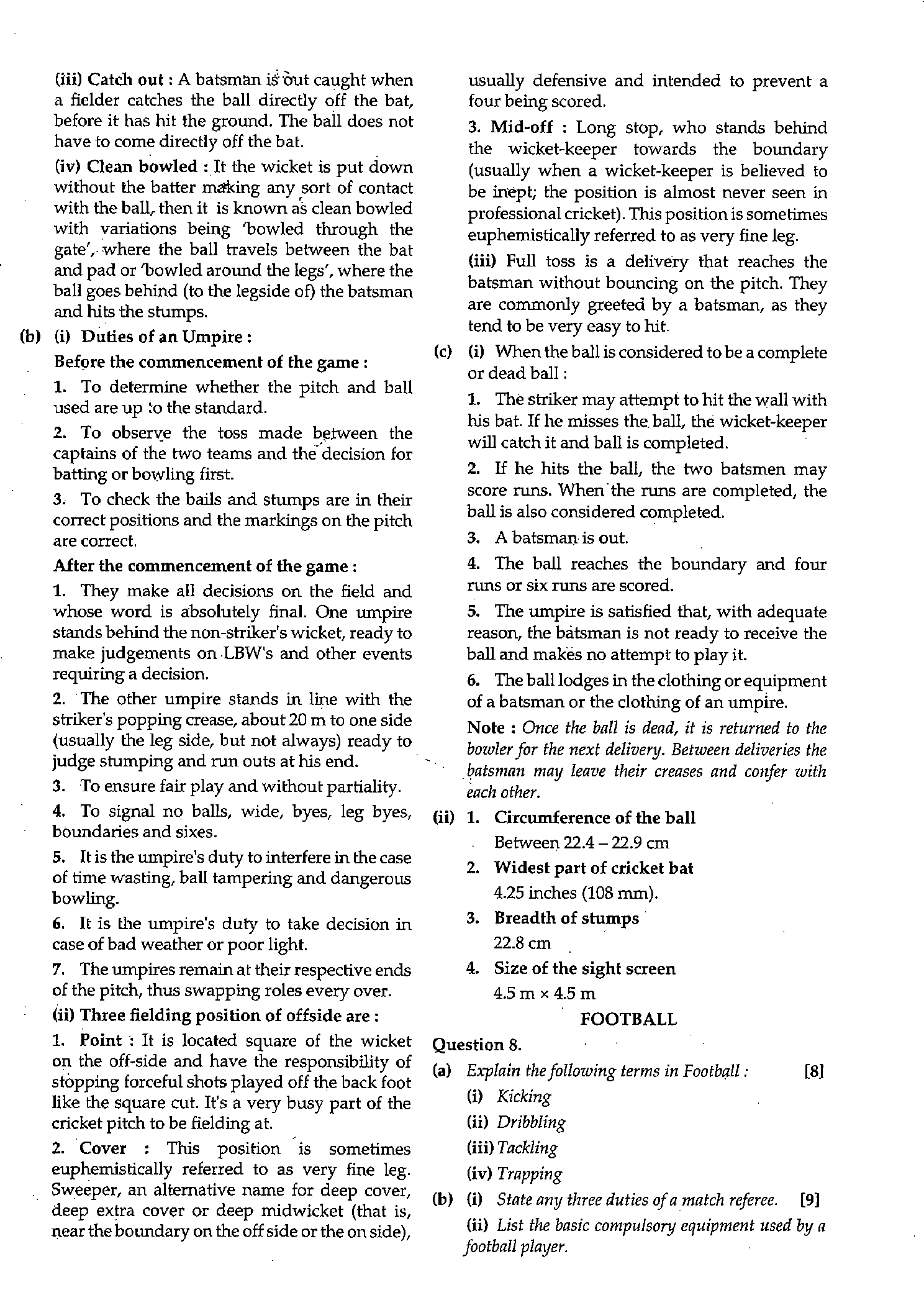 ICSE Class X 2019 Physical Education Question Paper ICSE Class 10 Physical Education 2019 Question Paper