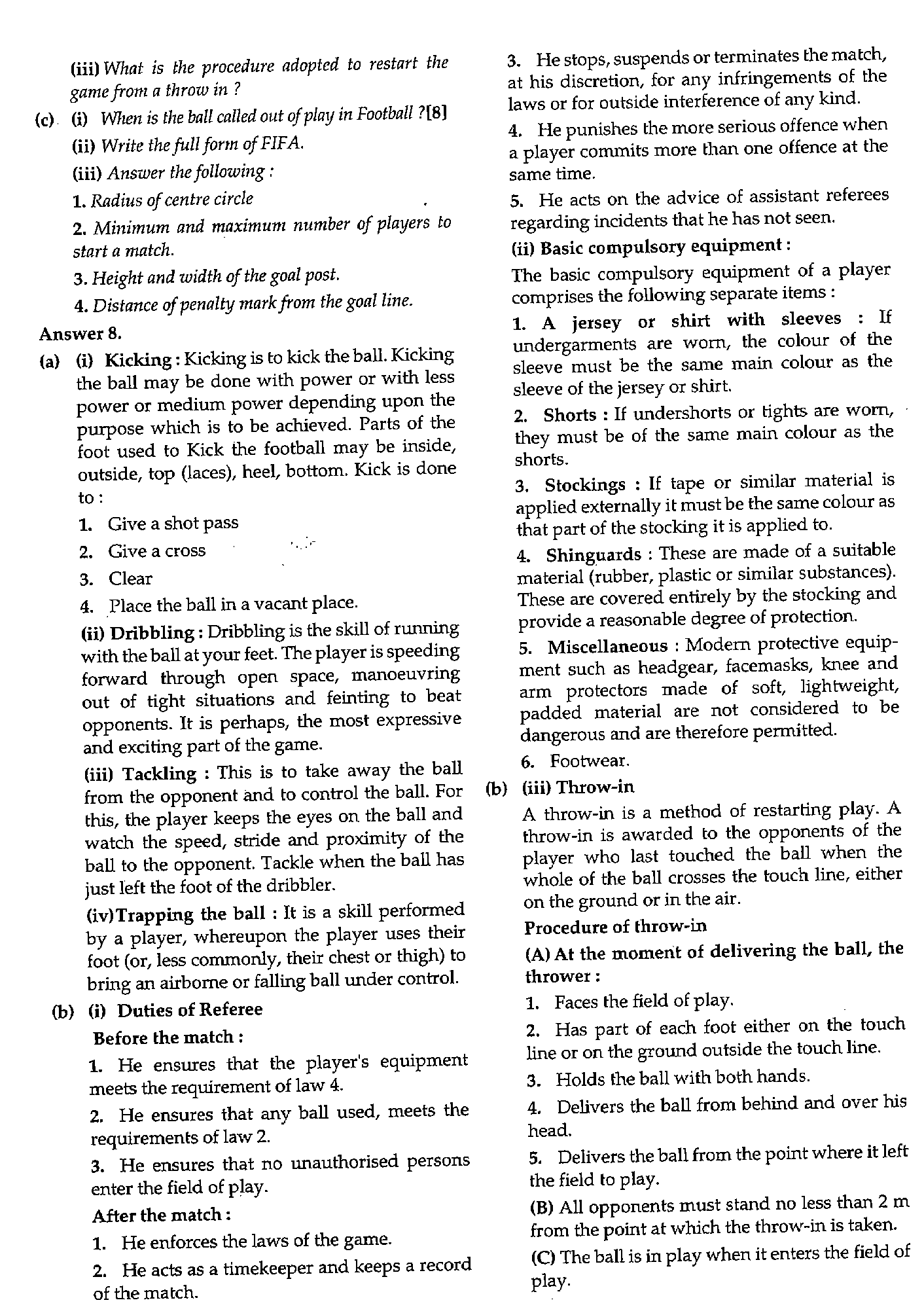 ICSE Class X 2019 Physical Education Question Paper ICSE Class 10 Physical Education 2019 Question Paper