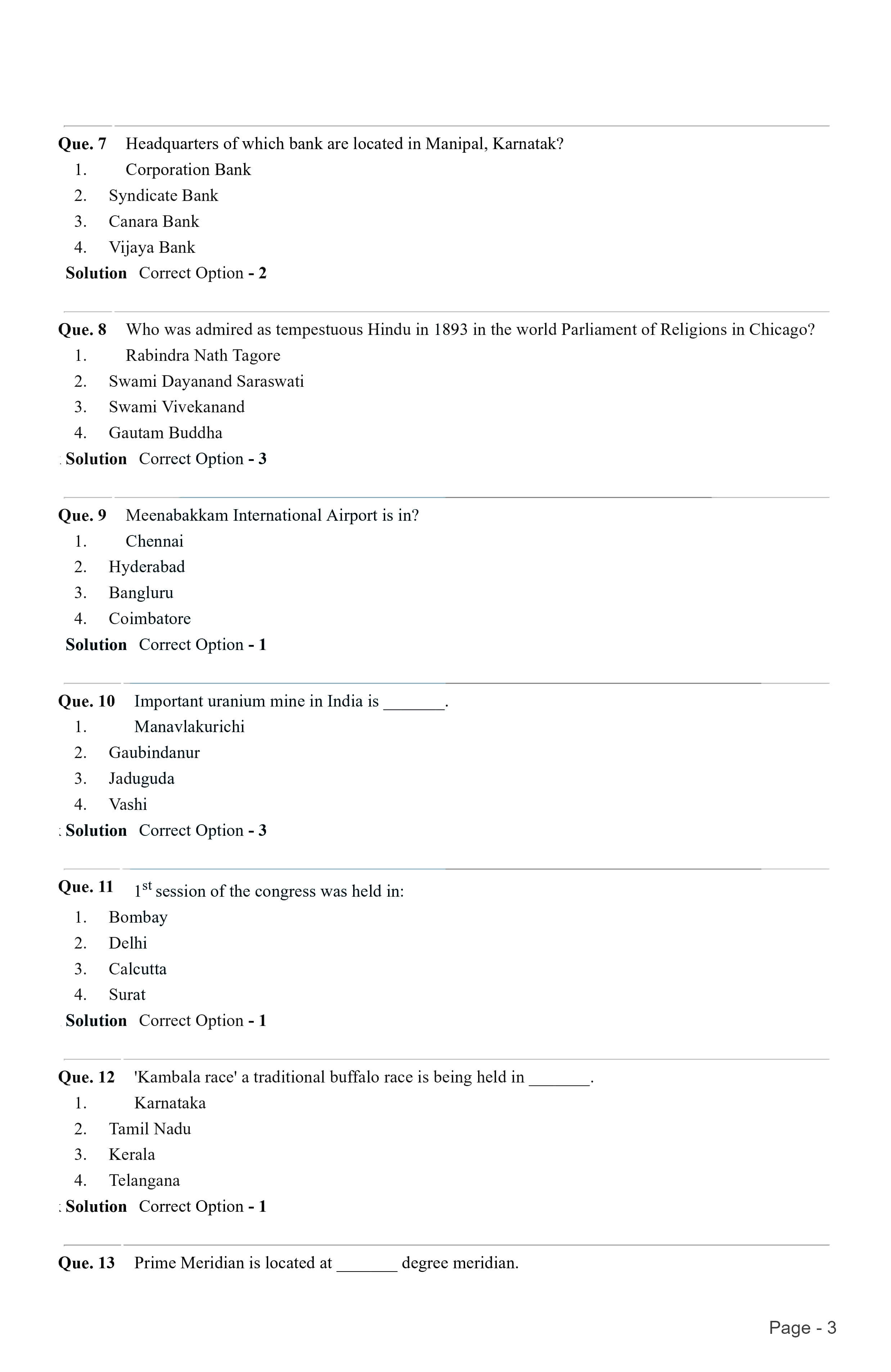 Indian Army GD 2021 Question Paper