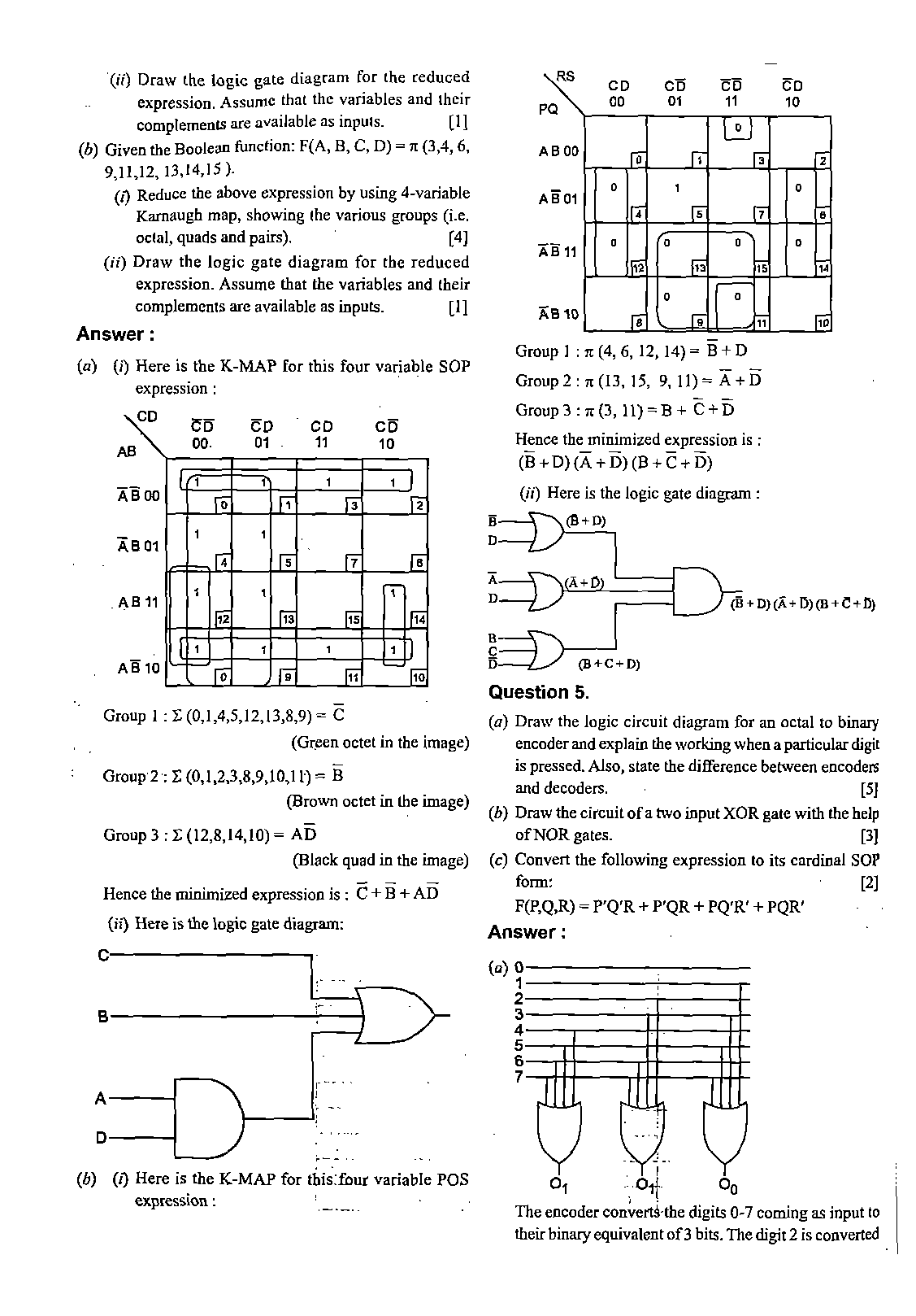 ISC Class 12 Computer Science 2020 Question Paper