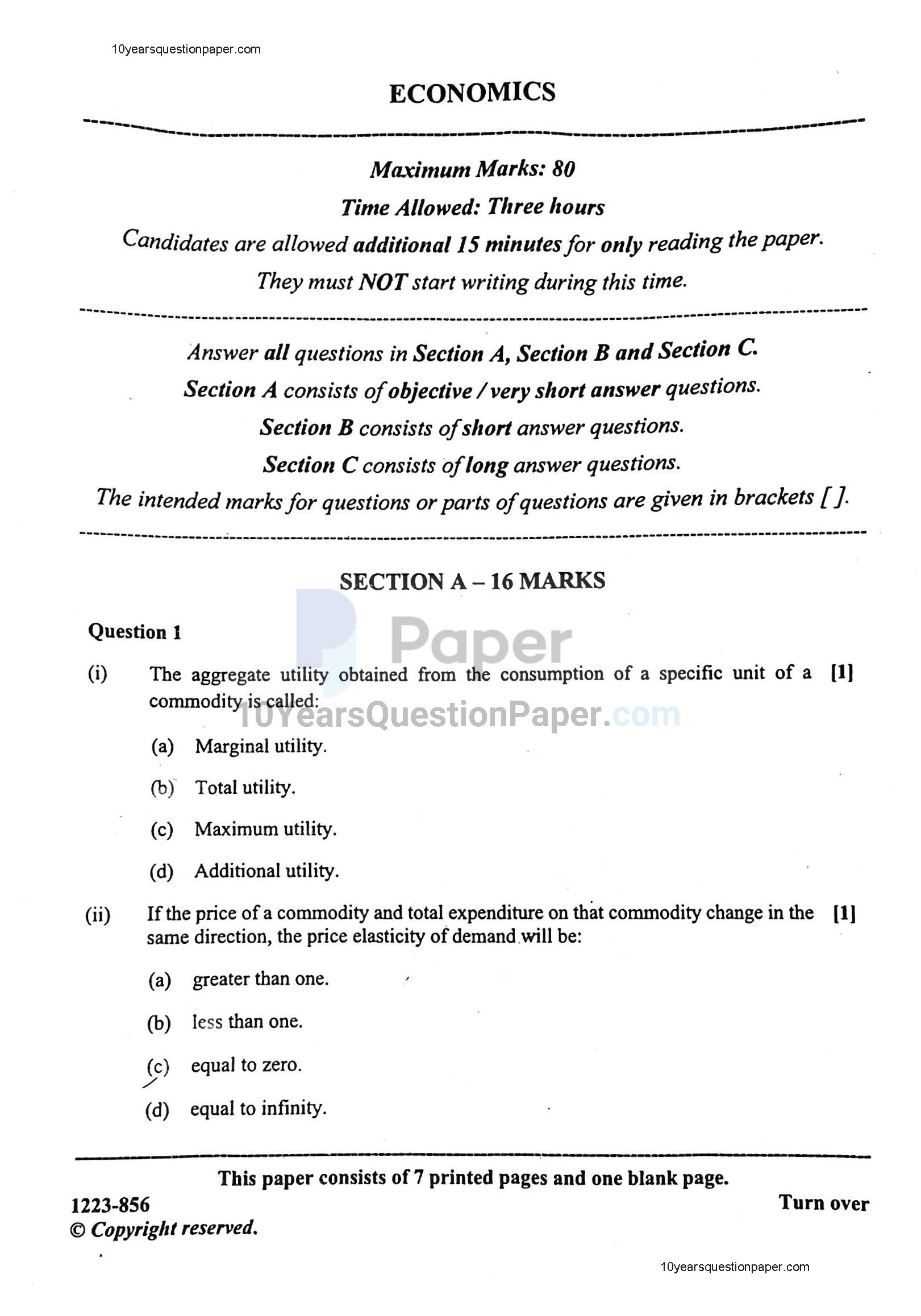 grade 12 economics essay questions and answers pdf