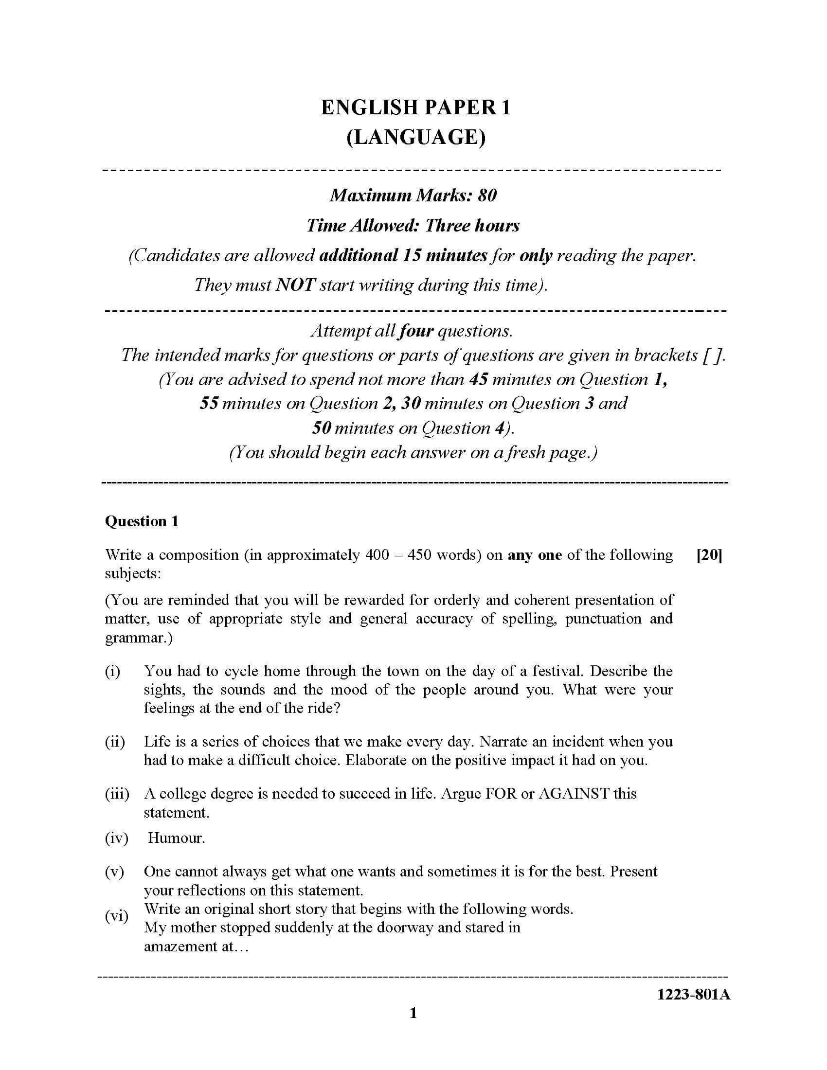 speech writing format isc 2023