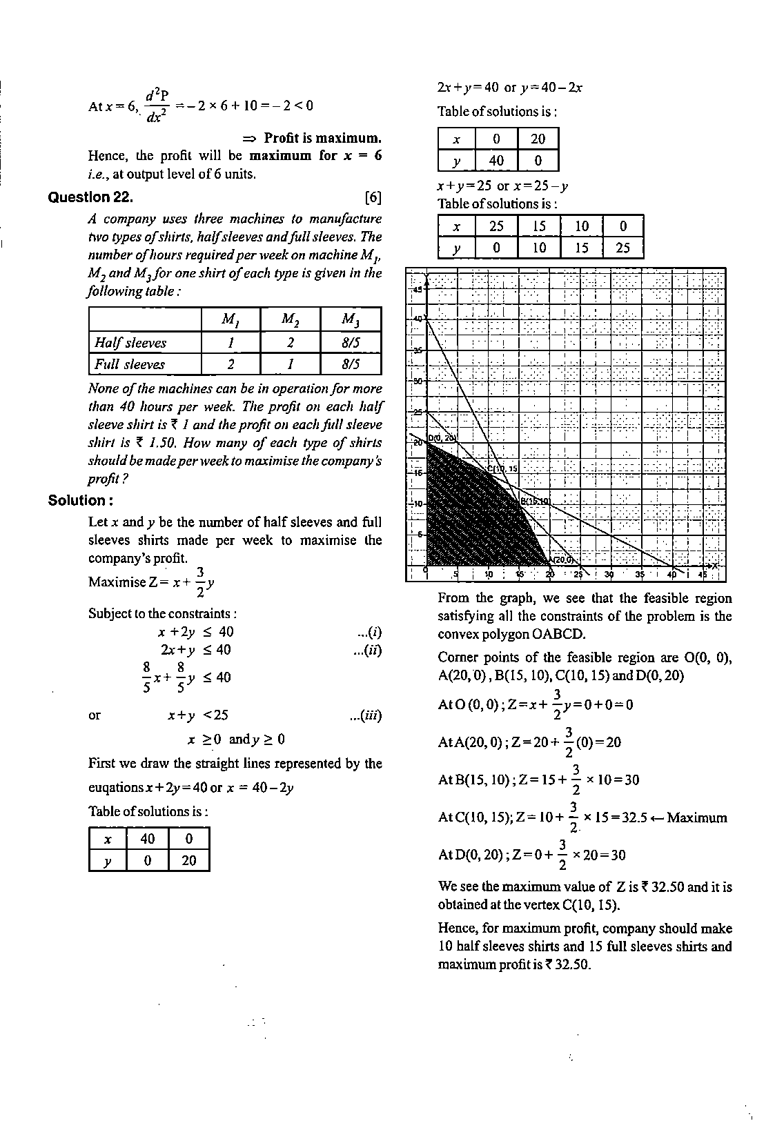 ISC Class 12 Maths 2020 Question Paper