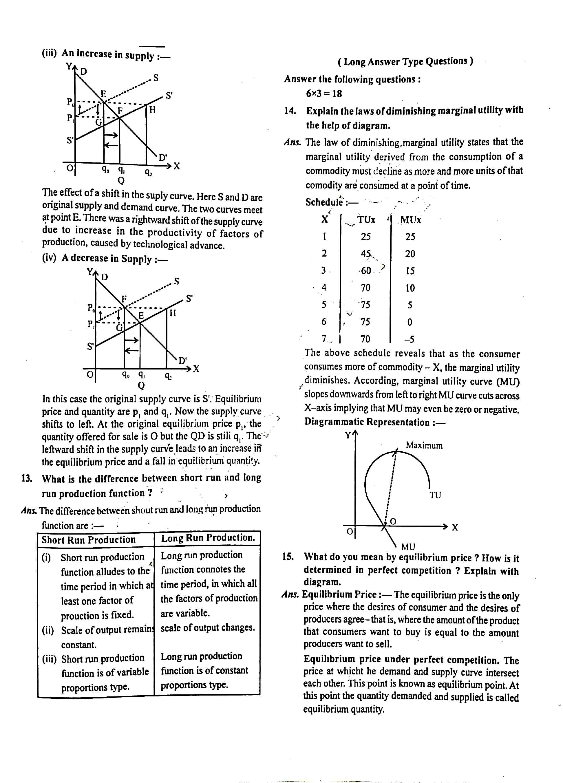 JAC Class 12 economics 2020 Question Paper 03