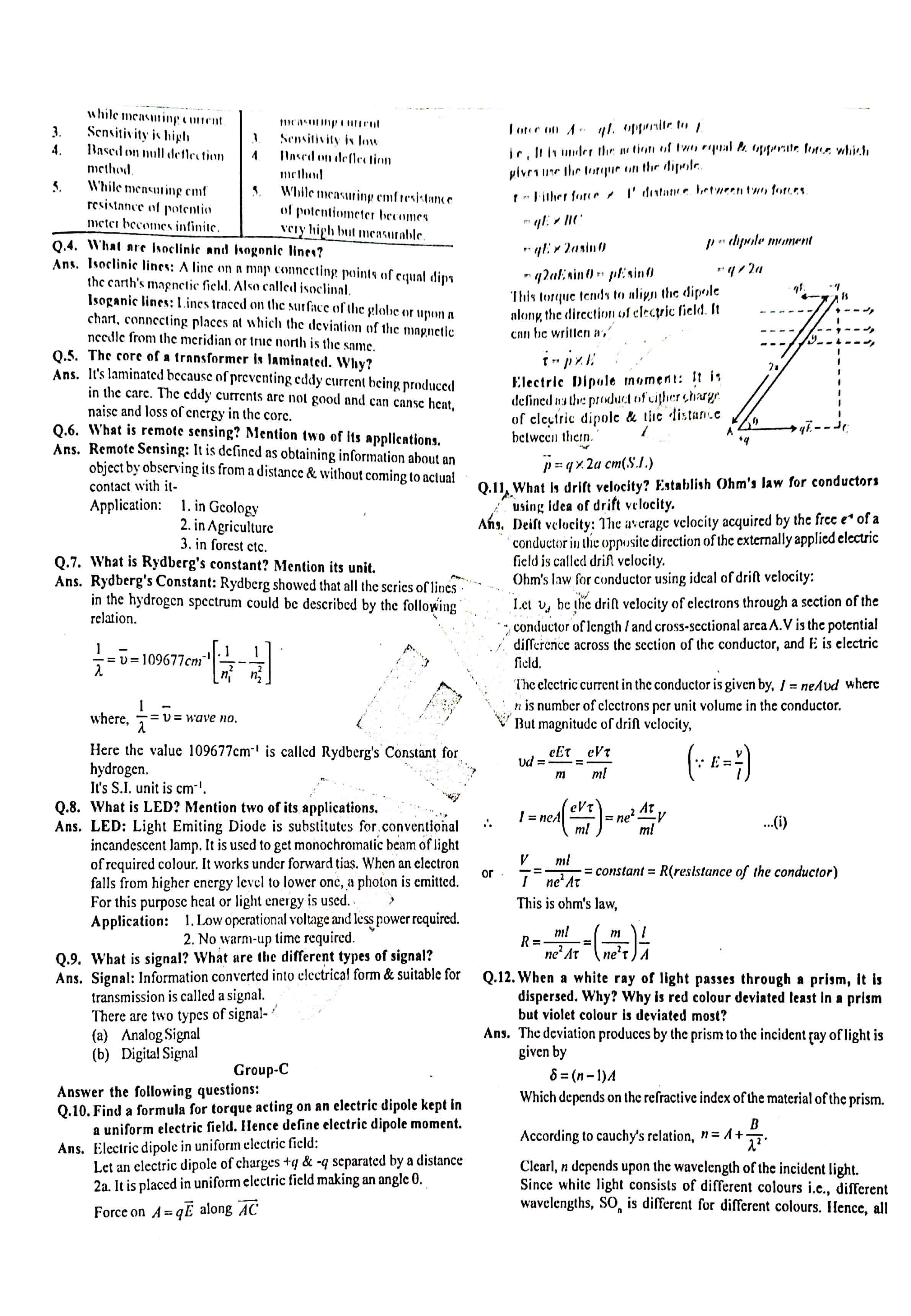 JAC Class 12 Physics 2015 Question Paper 02