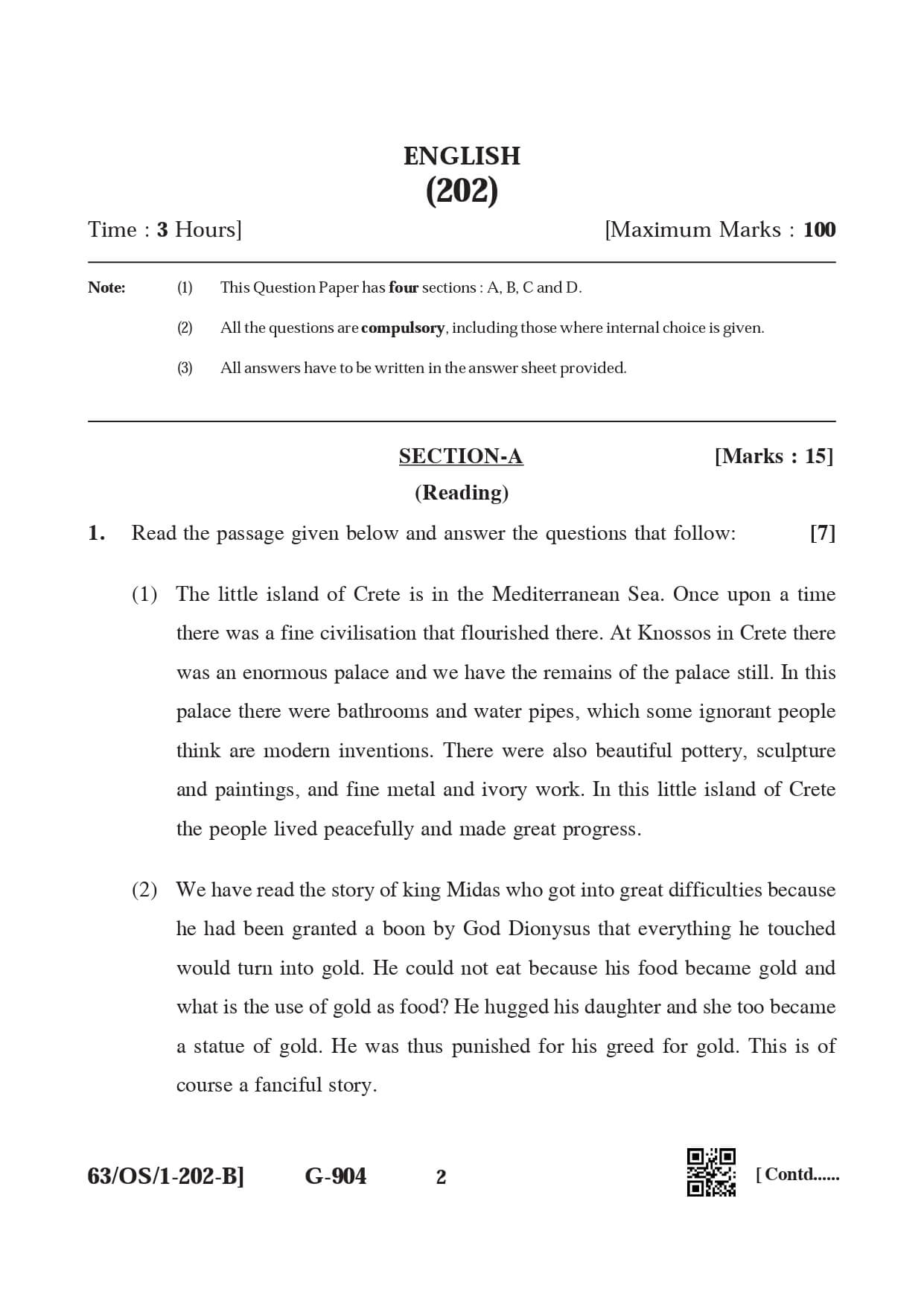 nios class 12 english chapter 10 question answer