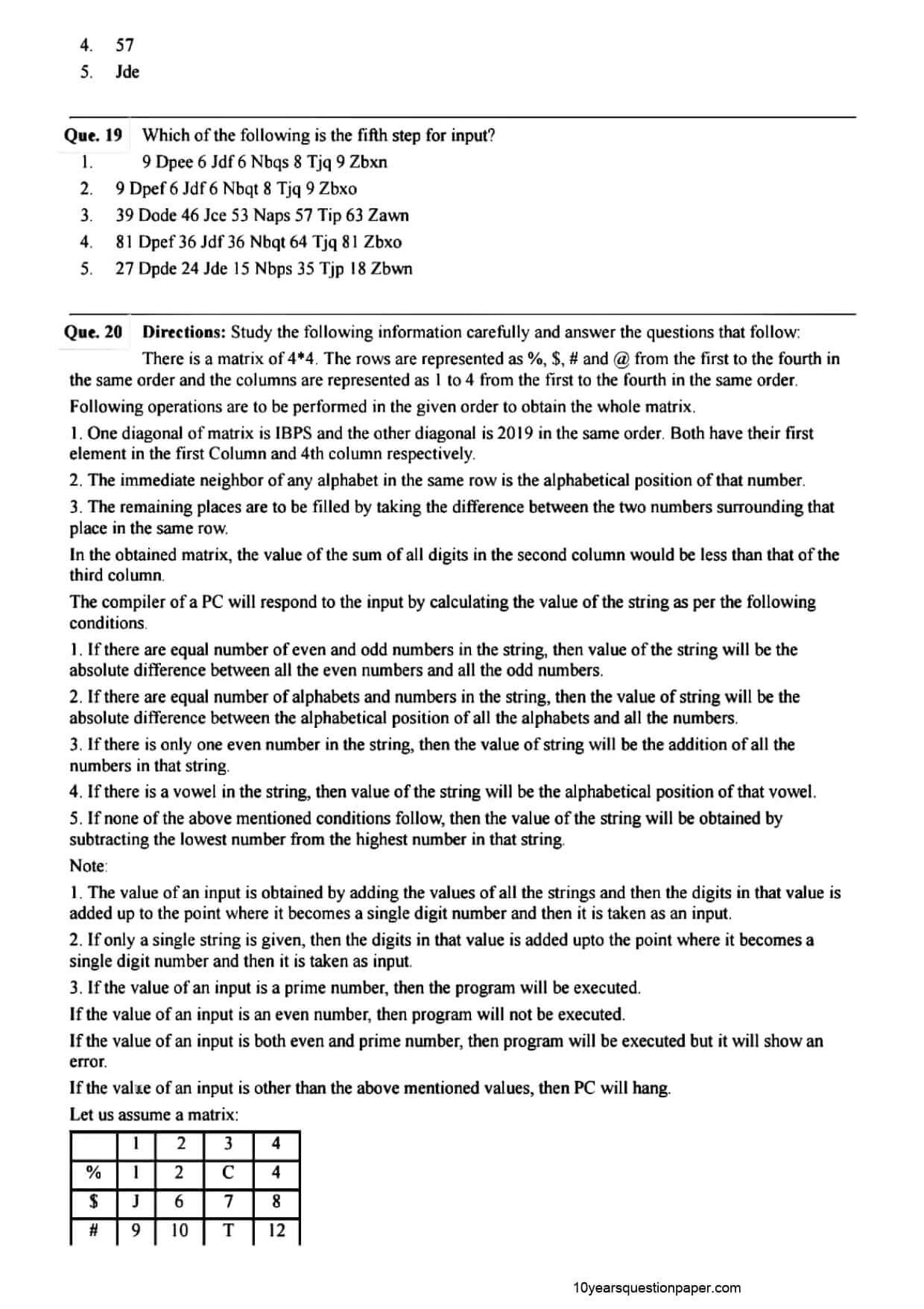 SBI PO Mains 2021 Question Paper Page 05