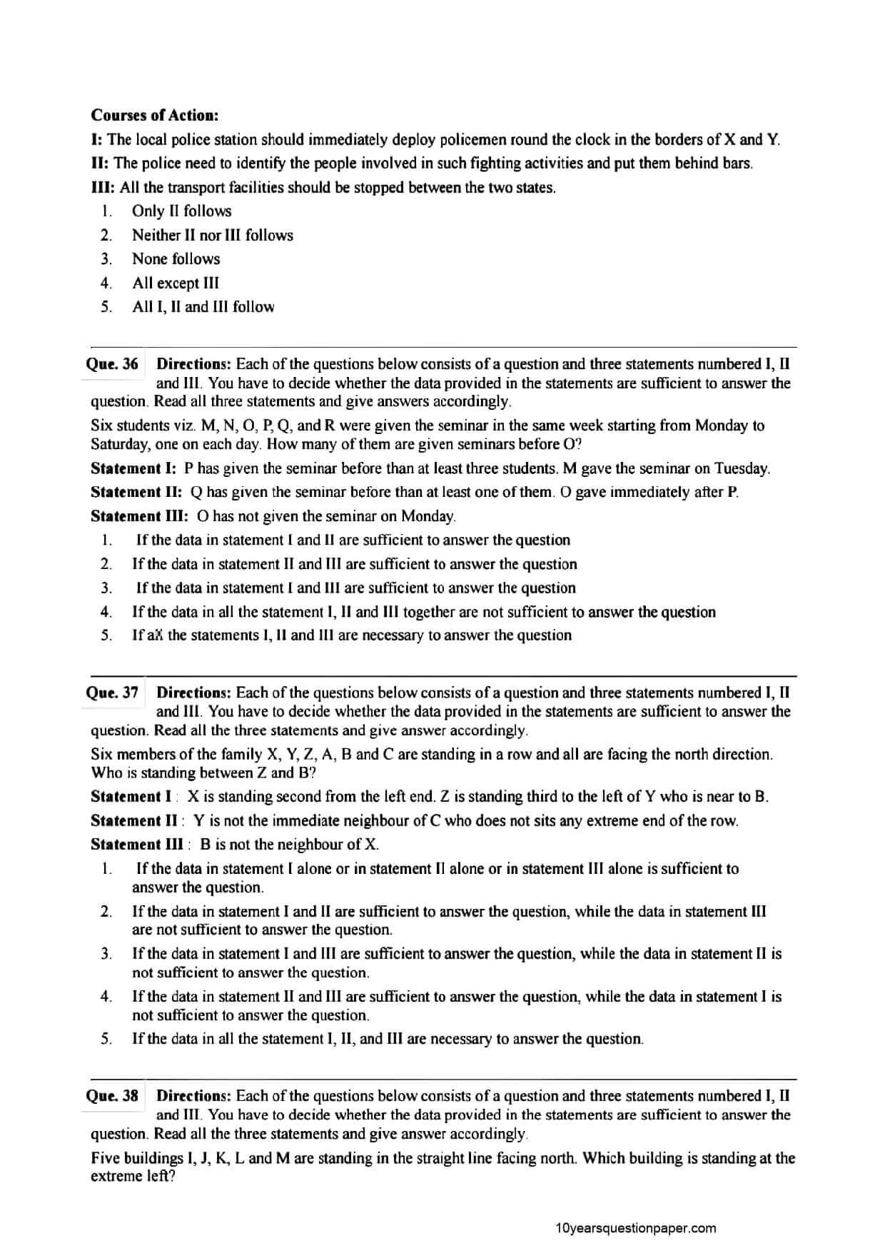 SBI PO Mains 2021 Question Paper Page 10