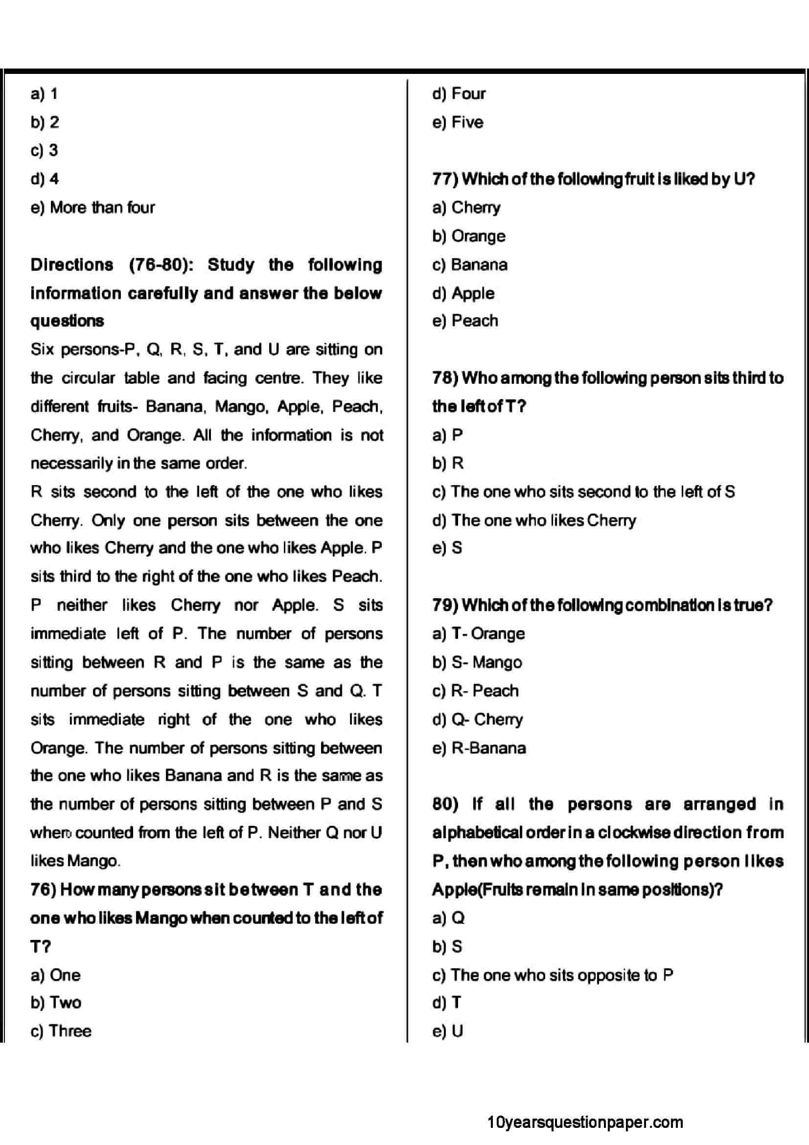 Sbi Po Prelims Question Paper With Solution