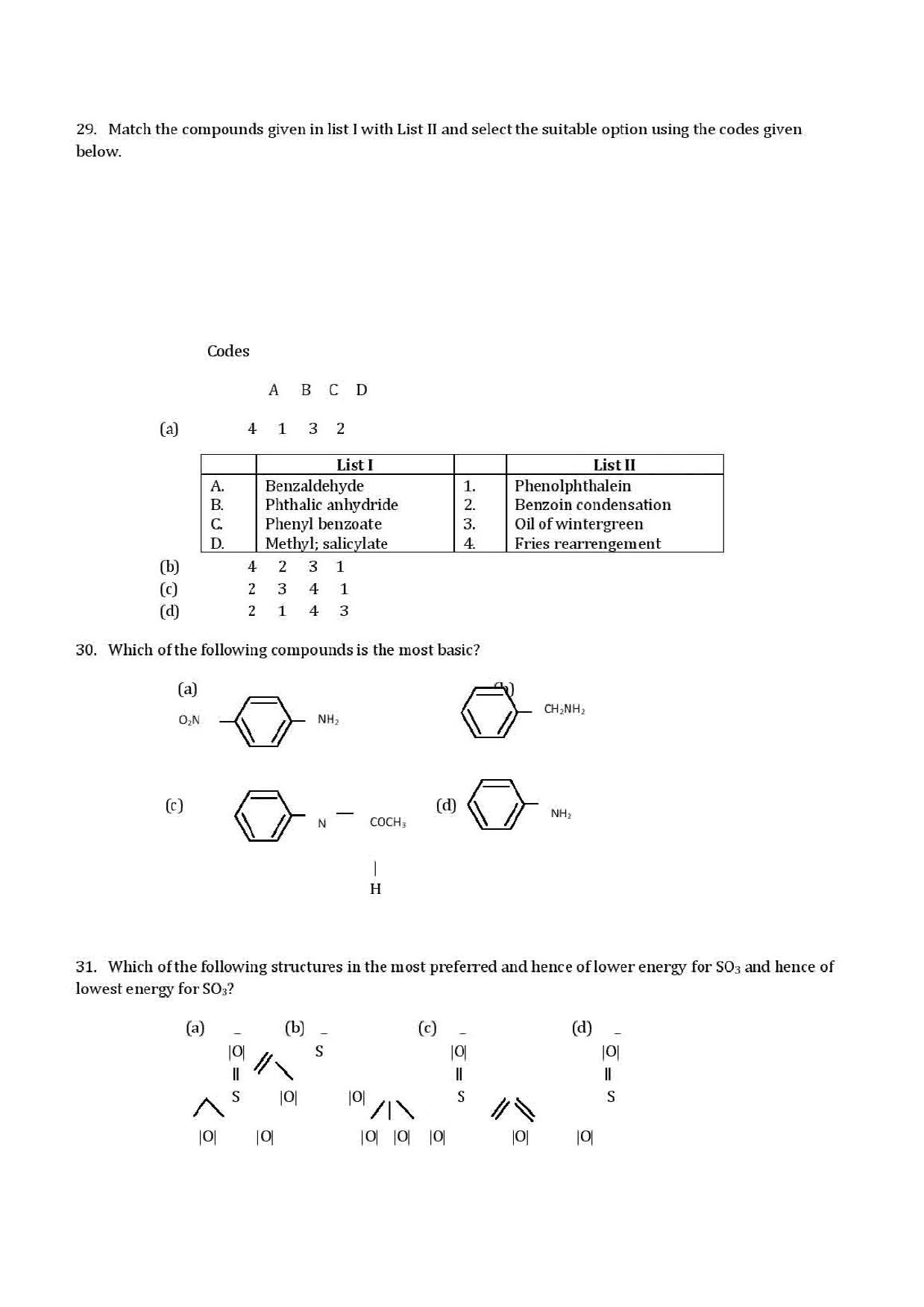 VITEEE Chemistry 2019 Question Paper